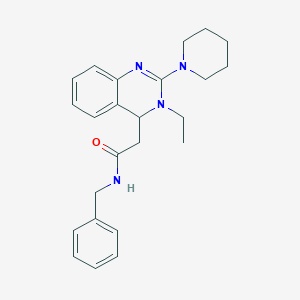 molecular formula C24H30N4O B10850087 N-benzyl-2-(3-ethyl-2-piperidin-1-yl-4H-quinazolin-4-yl)acetamide 