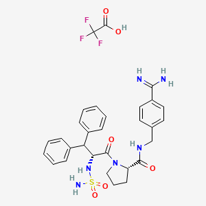 molecular formula C30H33F3N6O6S B10850146 Kbw2L5CY92 CAS No. 593235-07-5