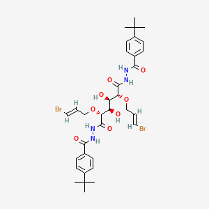 molecular formula C34H44Br2N4O8 B10850184 L-mannitol derivative 