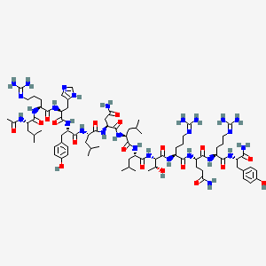 molecular formula C81H131N27O19 B10850215 Lrhylnlltrqry-NH2 
