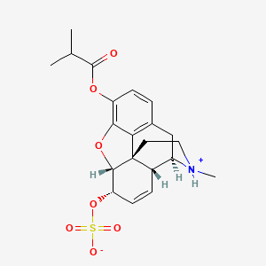 molecular formula C21H25NO7S B10850275 M3IBu6S 