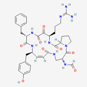 molecular formula C36H45N9O8 B10850298 Macrocyclic tripeptide motif 