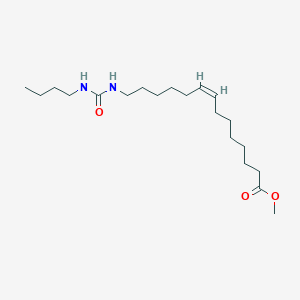 molecular formula C20H38N2O3 B10850421 Methyl 14-(3-n-butylureido)tetradec-8(Z)-enoate 
