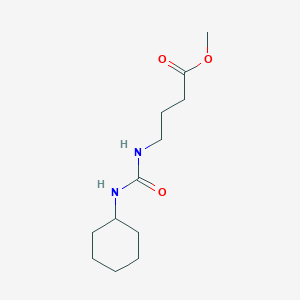 molecular formula C12H22N2O3 B10850462 Methyl 4-(3-cyclohexylureido)butanoate 