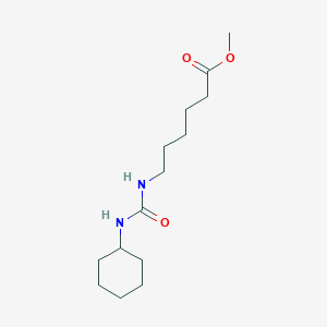molecular formula C14H26N2O3 B10850463 Methyl 6-(3-cyclohexylureido)hexanoate 