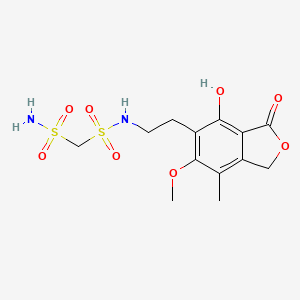 molecular formula C13H18N2O8S2 B10850554 Mycophenolic bis(sulfonamide) 