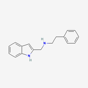 molecular formula C17H18N2 B10850566 N-((1H-indol-2-yl)methyl)-2-phenylethanamine 
