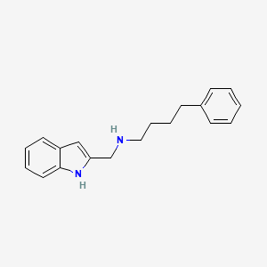 molecular formula C19H22N2 B10850619 N-(1H-Indol-2-ylmethyl)-N-(4-phenylbutyl)amine 