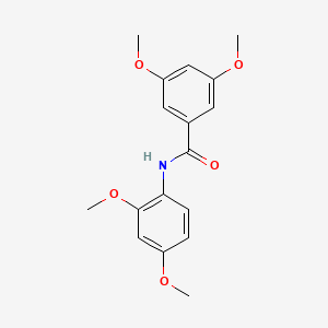 molecular formula C17H19NO5 B10850714 N-(2,4-dimethoxyphenyl)-3,5-dimethoxybenzamide 