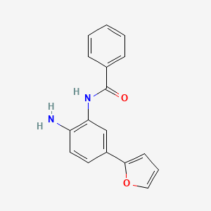 molecular formula C17H14N2O2 B10850769 N-(2-amino-5-(furan-2-yl)phenyl)benzamide 
