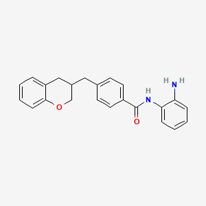 molecular formula C23H22N2O2 B10850828 N-(2-aminophenyl)-4-(chroman-3-ylmethyl)benzamide 
