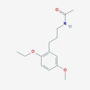 molecular formula C14H21NO3 B10850840 N-(3-(2-ethoxy-5-methoxyphenyl)propyl)acetamide 