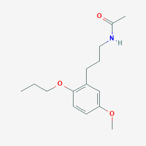 molecular formula C15H23NO3 B10850882 N-(3-(5-methoxy-2-propoxyphenyl)propyl)acetamide 