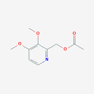molecular formula C10H13NO4 B108509 2-Acetoxymethyl-3,4-dimethoxypyridine CAS No. 102625-99-0