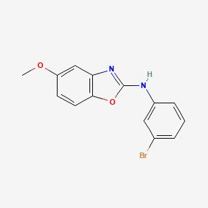 molecular formula C14H11BrN2O2 B10850921 N-(3-Bromophenyl)-5-methoxybenzo[d]oxazol-2-amine 