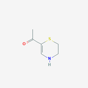 molecular formula C6H9NOS B010851 6-Acetyl-2,3-dihydro-1,4-thiazine CAS No. 101417-25-8