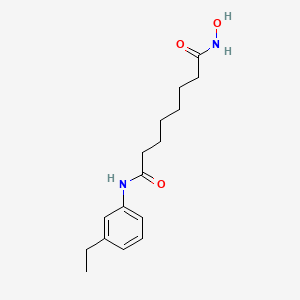 molecular formula C16H24N2O3 B10851000 N-(3-ethylphenyl)-N'-hydroxyoctanediamide 