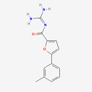 molecular formula C13H13N3O2 B10851105 N-(5-m-Tolyl-furan-2-carbonyl)-guanidine 