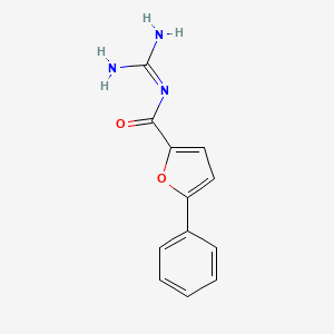 molecular formula C12H11N3O2 B10851106 N-(5-Phenyl-furan-2-carbonyl)-guanidine 