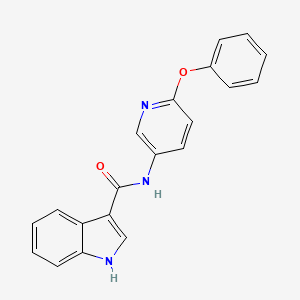 molecular formula C20H15N3O2 B10851171 N-(6-phenoxypyridin-3-yl)-1H-indole-3-carboxamide 