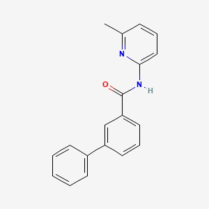 molecular formula C19H16N2O B10851176 N-(6-methylpyridin-2-yl)biphenyl-3-carboxamide 