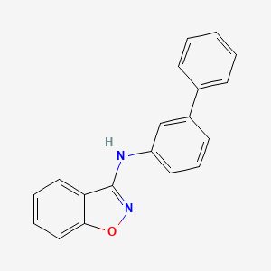molecular formula C19H14N2O B10851189 N-(biphenyl-3-yl)benzo[d]isoxazol-3-amine 