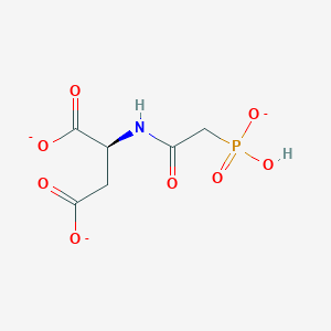 molecular formula C6H7NO8P-3 B10851213 N-(Phosphonacetyl)-L-Aspartate 