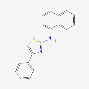 molecular formula C19H14N2S B10851231 N-(naphthalen-1-yl)-4-phenylthiazol-2-amine 