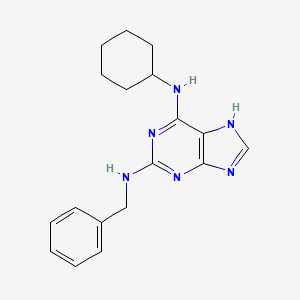 molecular formula C18H22N6 B10851277 N*2*-Benzyl-N*6*-cyclohexyl-9H-purine-2,6-diamine 