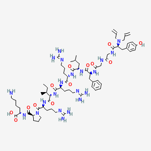molecular formula C69H111N21O13 B10851339 N,N-diallyl[D-Pro-10]Dyn A-(1-11) 