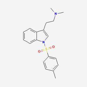 molecular formula C19H22N2O2S B10851369 N,N-dimethyl-2-(1-tosyl-1H-indol-3-yl)ethanamine 