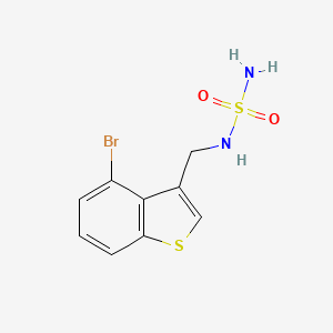 molecular formula C9H9BrN2O2S2 B10851388 N-[(4-bromo-1-benzothien-3-yl)methyl]sulfamide 