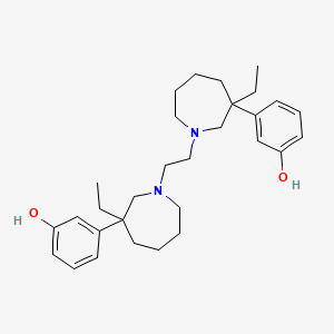 molecular formula C30H44N2O2 B10851390 3-[3-Ethyl-1-[2-[3-ethyl-3-(3-hydroxyphenyl)azepan-1-yl]ethyl]azepan-3-yl]phenol 
