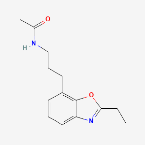 molecular formula C14H18N2O2 B10851394 N-[3-(2-Ethyl-benzooxazol-7-yl)-propyl]-acetamide 