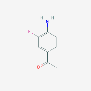 B108514 1-(4-Amino-3-fluorophenyl)ethanone CAS No. 73792-22-0