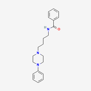 molecular formula C21H27N3O B10851429 N-[4-(4-Phenyl-piperazin-1-yl)-butyl]-benzamide 