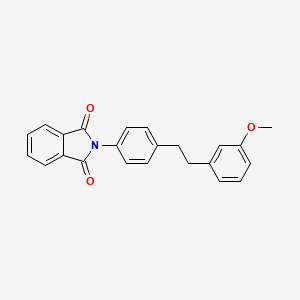 molecular formula C23H19NO3 B10851468 N-{4-[2-(3-Methoxyphenyl)ethyl]phenyl}phthalimide 