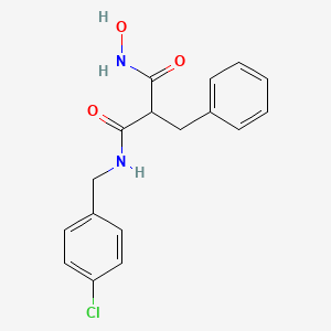 molecular formula C17H17ClN2O3 B10851475 N1-(4-chlorobenzyl)-2-benzyl-N3-hydroxymalonamide 