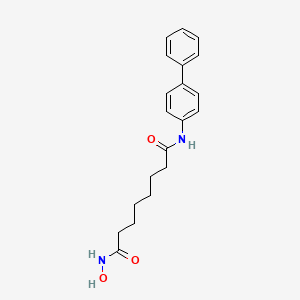 molecular formula C20H24N2O3 B10851491 N1-(biphenyl-4-yl)-N8-hydroxyoctanediamide 