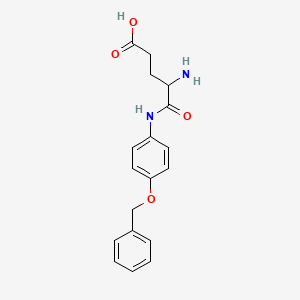 molecular formula C18H20N2O4 B10851503 N1-[4-(Phenylmethoxy)phenyl]-D-glutamine 