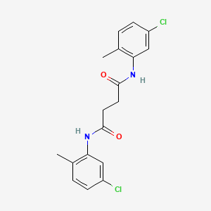 molecular formula C18H18Cl2N2O2 B10851514 N,N'-bis(5-chloro-2-methylphenyl)butanediamide 
