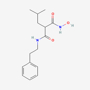 molecular formula C15H22N2O3 B10851526 N1-hydroxy-2-isobutyl-N3-phenethylmalonamide 