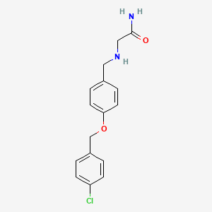 molecular formula C16H17ClN2O2 B10851539 N2-{4-[(4-chlorobenzyl)oxy]benzyl}glycinamide 