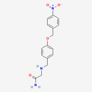 molecular formula C16H17N3O4 B10851544 N2-{4-[(4-nitrobenzyl)oxy]benzyl}glycinamide 