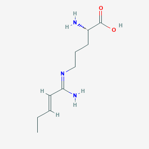 molecular formula C10H19N3O2 B10851556 N5-(1-iminopent-3-enyl)-L-ornithine 