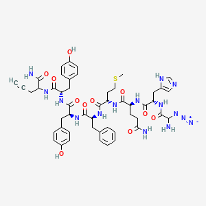 molecular formula C50H61N15O11S B10851558 N3-GHQMFYYPra-NH2 