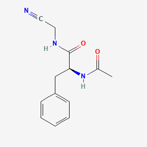 molecular formula C13H15N3O2 B10851620 N-acetyl-phenylalanyl-glycine-nitrile 
