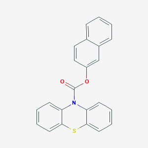 molecular formula C23H15NO2S B10851627 naphthalen-2-yl 10H-phenothiazine-10-carboxylate 