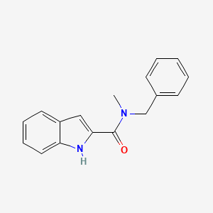 molecular formula C17H16N2O B10851636 N-Benzyl,N-methyl-1H-indole-2-carboxamide 