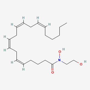 molecular formula C22H37NO3 B10851642 N-arachidonoyl-N-(2-hydroxyethyl)hydroxylamine 